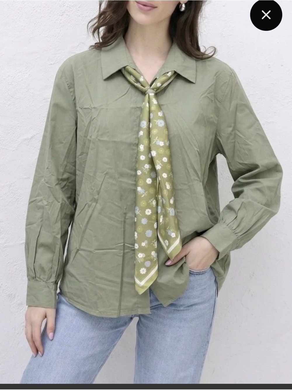 IT81. From Italy 🇮🇹 Classic Button-Down Shirt with Light Scarf Tie (see colors) - Picture 5 of 7